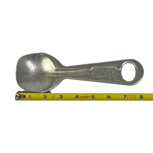 Vintage 8" Aluminum Short'ning and Ice Cream Spoon Lard and Shortening Scoop
